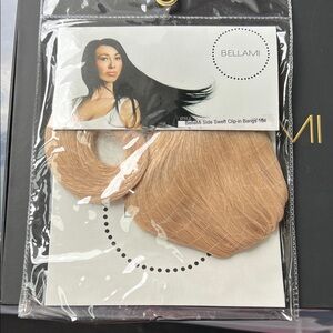 Clip-In Bangs #18 Ash Blonde Bellami Side Swept Human Hair